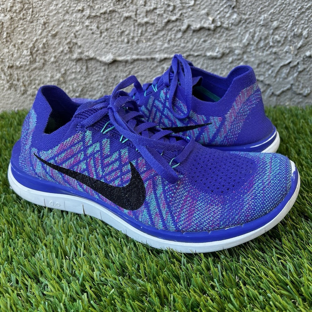 Nike Shoes Women Size 9.5 Free 4.0 Flyknit Walking Running Jogging Casual